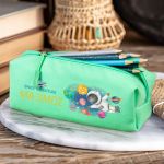 Σχολική Κασετίνα με Όνομα, σε Πετρόλ Χρώμα & Σχέδιο Astronaut