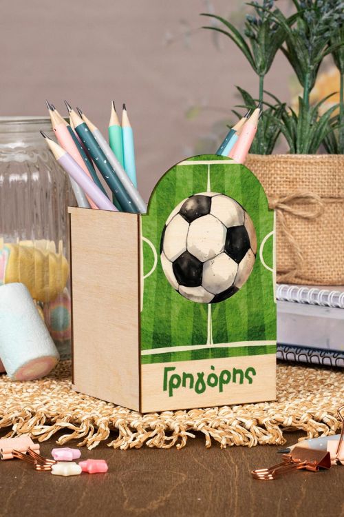 Μολυβοθήκη Προσωποποιημένη για Παιδιά με Σχέδιο Ποδόσφαιρο