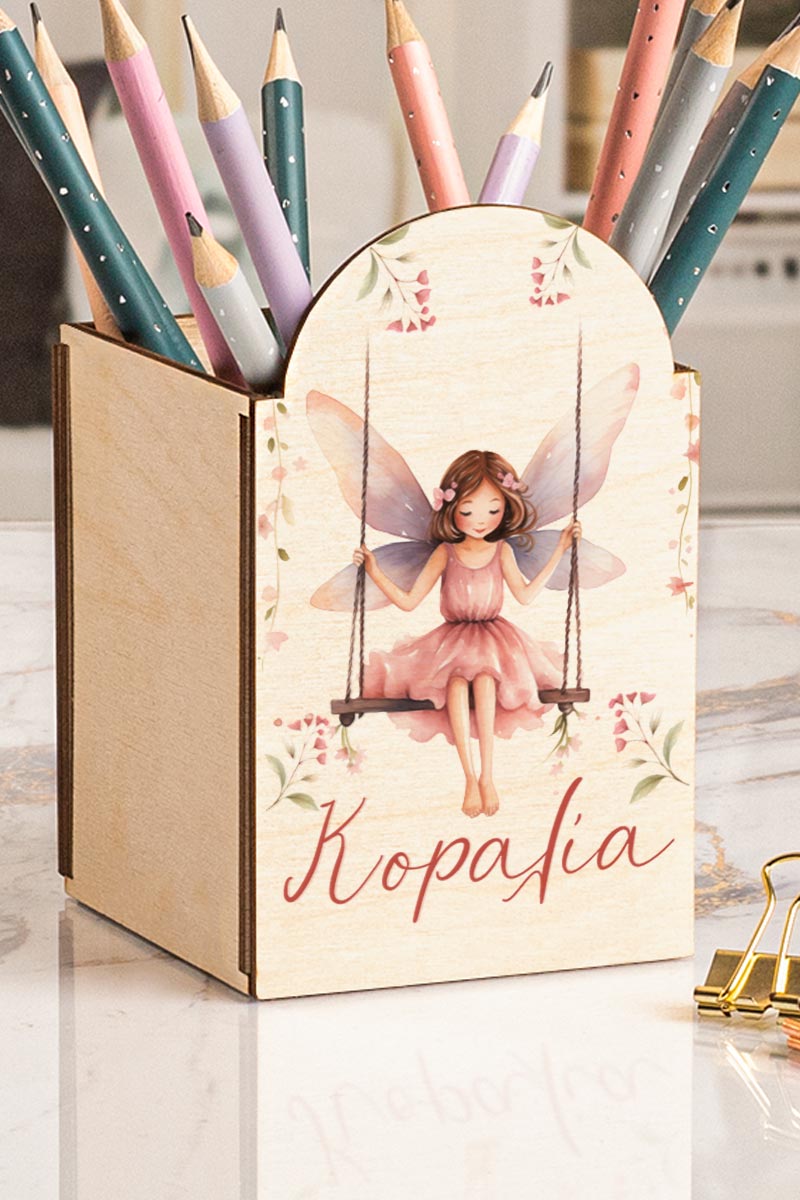 Μολυβοθήκη Προσωποποιημένη για Παιδιά με Σχέδιο Κούνια