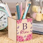 Μολυβοθήκη Προσωποποιημένη για Παιδιά με Σχέδιο Πέταλα