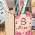 Μολυβοθήκη Προσωποποιημένη για Παιδιά με Σχέδιο Πέταλα