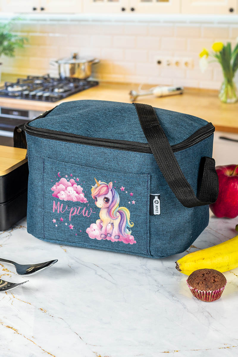 Ισοθερμικό Τσαντάκι Φαγητού Παιδικό, με Όνομα, Joyful Unicorn