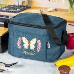 Ισοθερμικό Τσαντάκι Φαγητού Παιδικό με Όνομα, Rose Butterfly