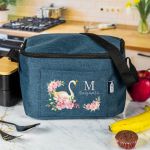 Ισοθερμικό Τσαντάκι Φαγητού Παιδικό με Όνομα, Blossom Swan