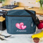 Ισοθερμικό Τσαντάκι Φαγητού Παιδικό με Όνομα, Loving Hearts