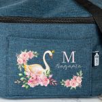 Ισοθερμικό Τσαντάκι Φαγητού Παιδικό με Όνομα, Blossom Swan