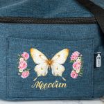 Ισοθερμικό Τσαντάκι Φαγητού Παιδικό με Όνομα, Rose Butterfly