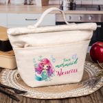 Ισοθερμικό Τσαντάκι Φαγητού Παιδικό με Όνομα, Elegant Mermaid