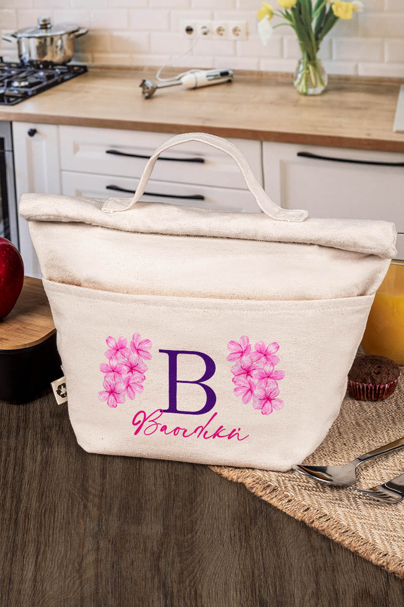 Ισοθερμικό Τσαντάκι Φαγητού Παιδικό με Όνομα, Almond Blossom