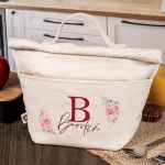 Ισοθερμικό Τσαντάκι Φαγητού Παιδικό με Όνομα, Floral Simple