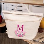Ισοθερμικό Τσαντάκι Φαγητού Παιδικό με Όνομα, Rose Decor
