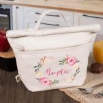 Ισοθερμικό Τσαντάκι Φαγητού Παιδικό με Όνομα, Flower Branches