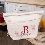 Ισοθερμικό Τσαντάκι Φαγητού Παιδικό με Όνομα, Floral Simple