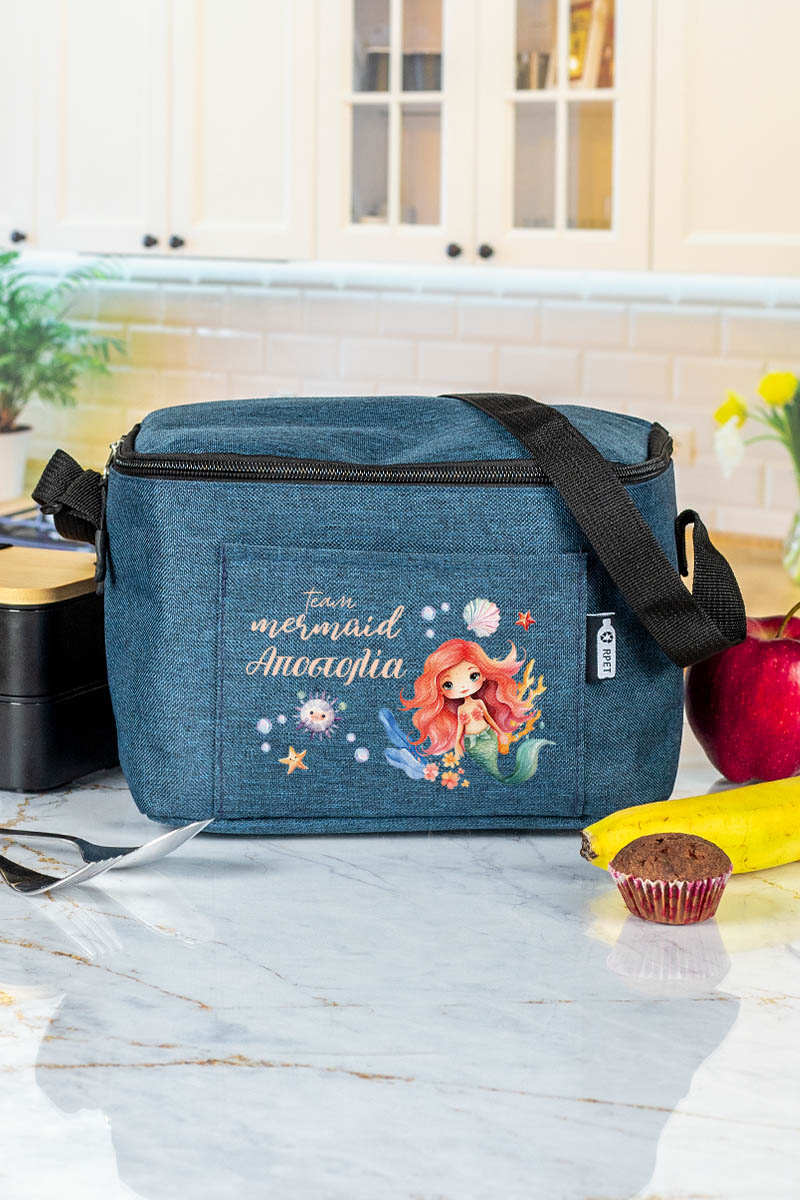 Ισοθερμικό Τσαντάκι Φαγητού με το Όνομα του Παιδιού, Team Mermaid