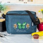 Ισοθερμικό Τσαντάκι Φαγητού Παιδικό με Όνομα, Green Butterfly