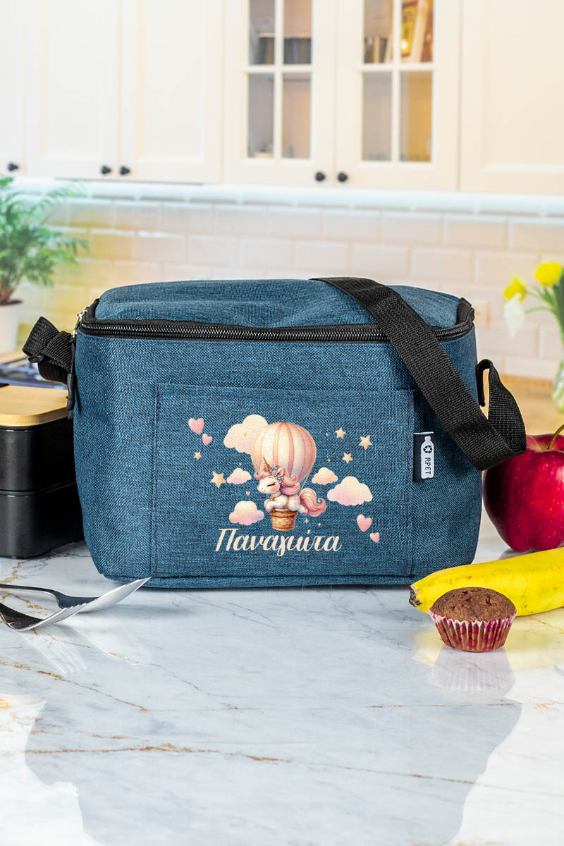 Ισοθερμικό Τσαντάκι Φαγητού Παιδικό με Όνομα, Unicorn In Stars