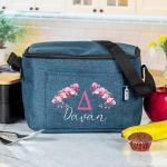 Ισοθερμικό Τσαντάκι Φαγητού Παιδικό με Όνομα, Cherry Blossom