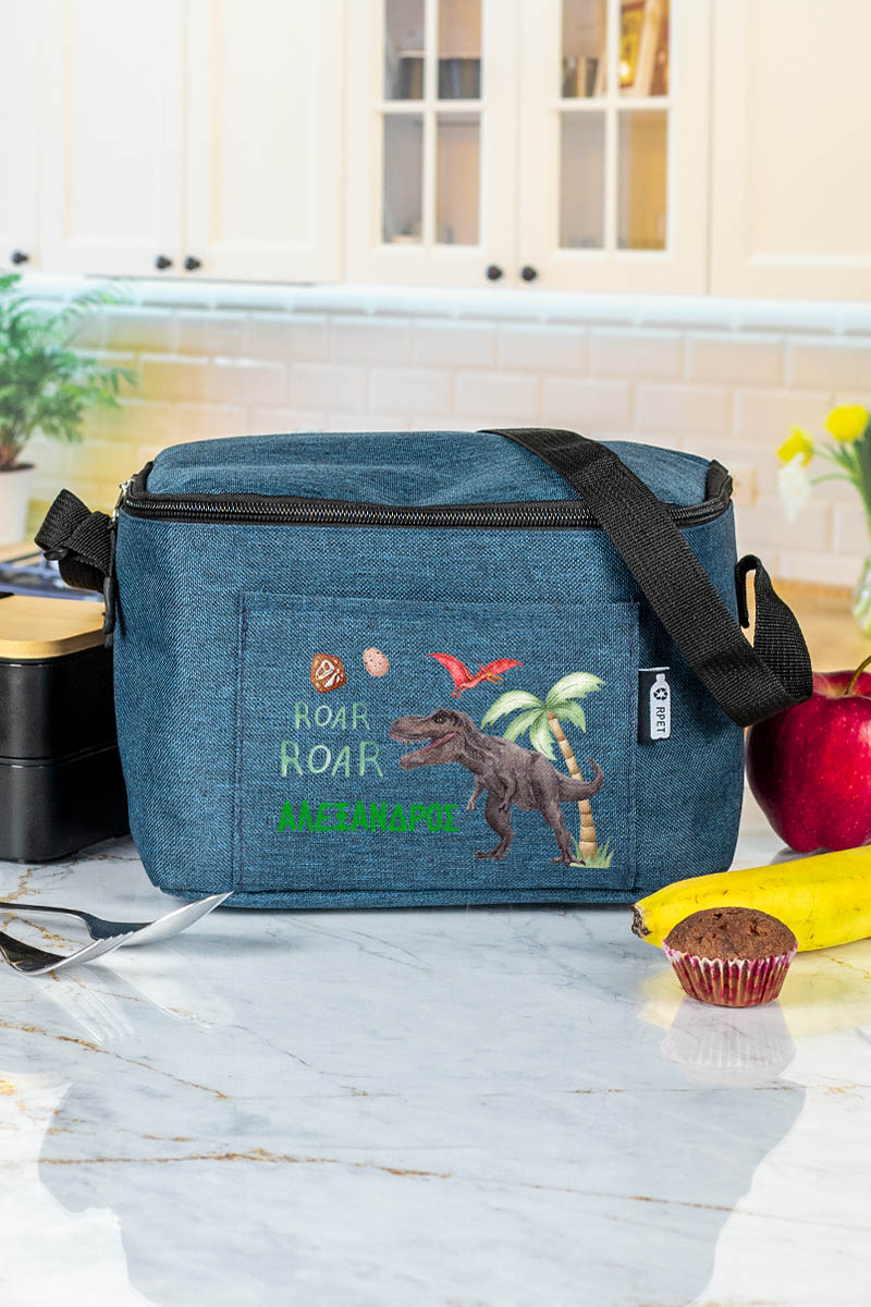 Ισοθερμικό Τσαντάκι Φαγητού Παιδικό με Όνομα, Jurassic Power