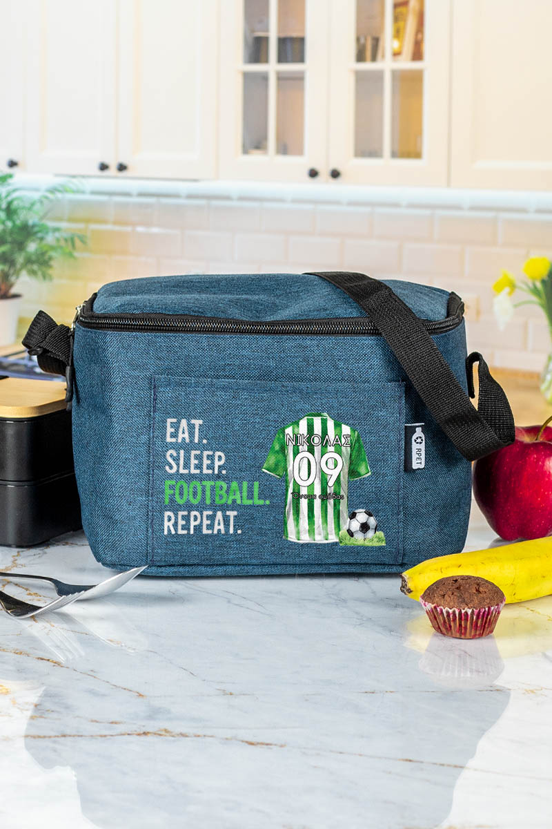 Ισοθερμικό Τσαντάκι Φαγητού Παιδικό με Όνομα, Green King