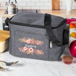 Ισοθερμικό Τσαντάκι Φαγητού Παιδικό με Όνομα, Flowers Bouquet