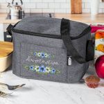 Ισοθερμικό Τσαντάκι Φαγητού Παιδικό με Όνομα, Daisy Bouquet