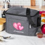 Ισοθερμικό Τσαντάκι Φαγητού Παιδικό με Όνομα, Loving Hearts