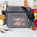 Ισοθερμικό Τσαντάκι Φαγητού Παιδικό με Όνομα, Flowers Bouquet