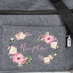 Ισοθερμικό Τσαντάκι Φαγητού Παιδικό με Όνομα, Pink Flowers