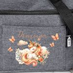 Ισοθερμικό Τσαντάκι Φαγητού Παιδικό με Όνομα, Unicorn In Roses