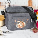 Ισοθερμικό Τσαντάκι Φαγητού Παιδικό με Όνομα, Unicorn In Roses