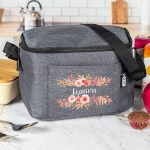 Ισοθερμικό Τσαντάκι Φαγητού Παιδικό με Όνομα, Flowers Bouquet