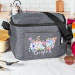 Ισοθερμικό Τσαντάκι Φαγητού Παιδικό με Όνομα, Flower Fusion