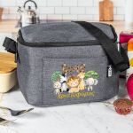 Ισοθερμικό Τσαντάκι Φαγητού Παιδικό με Όνομα, Jungle Animals