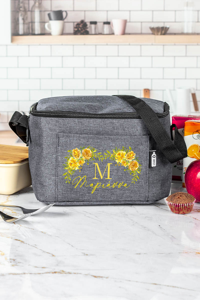 Ισοθερμικό Τσαντάκι Φαγητού Παιδικό με Όνομα, Golden Roses