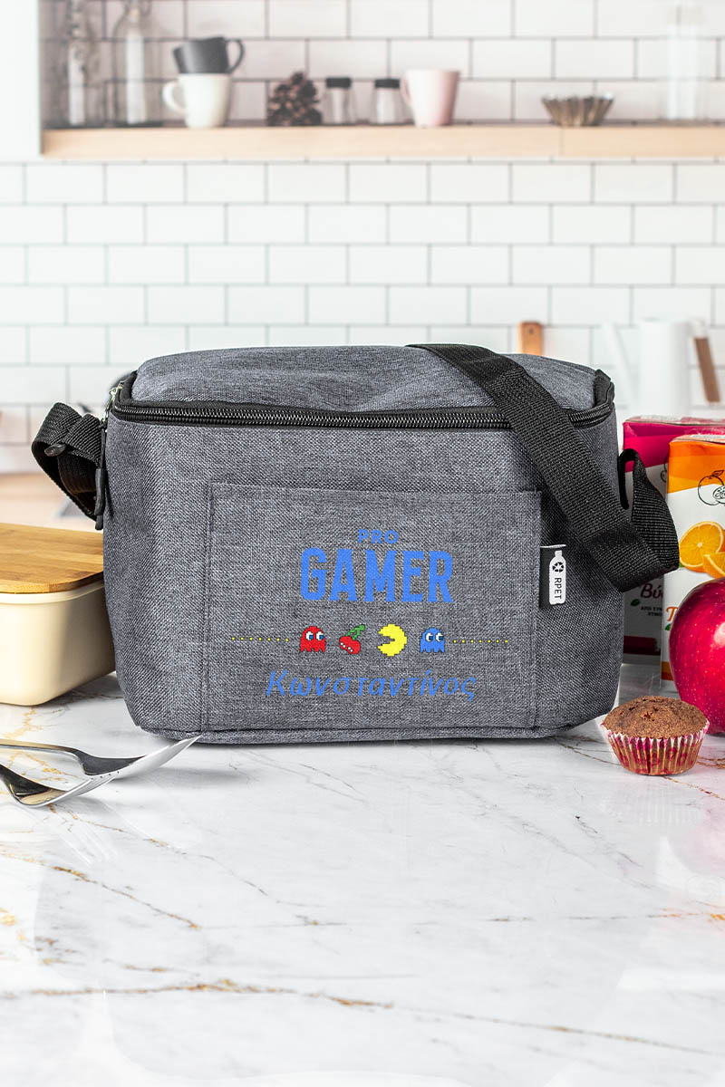 Ισοθερμικό Τσαντάκι Φαγητού Παιδικό με Όνομα, PacMan Pro