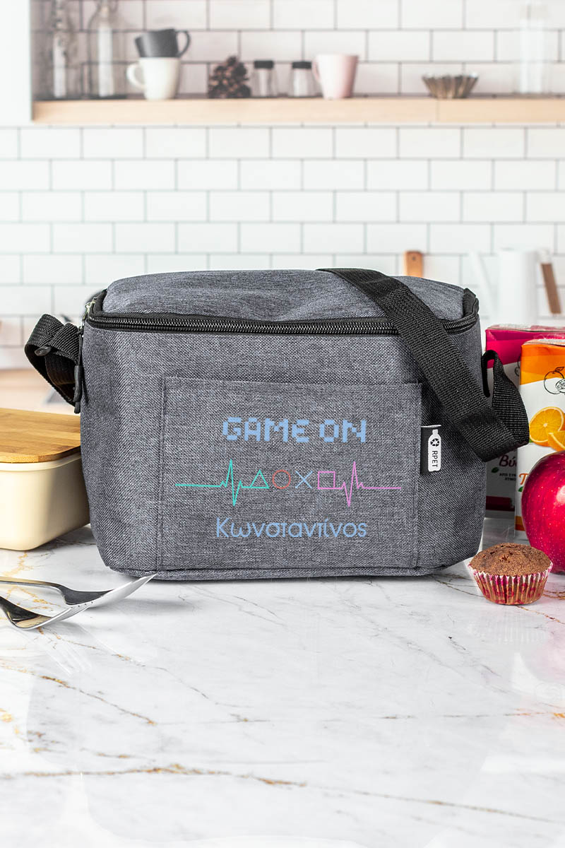 Ισοθερμικό Τσαντάκι Φαγητού Παιδικό με Όνομα, Gaming Beat
