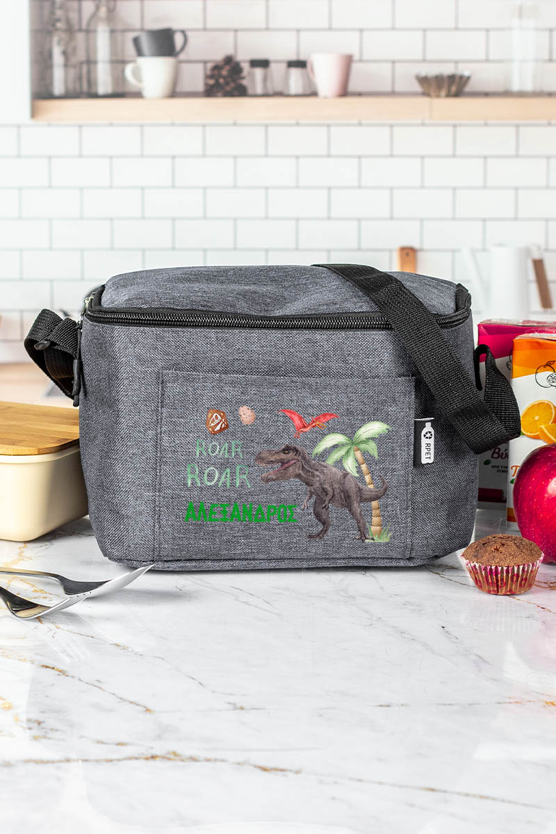 Ισοθερμικό Τσαντάκι Φαγητού Παιδικό με Όνομα, Jurassic Power