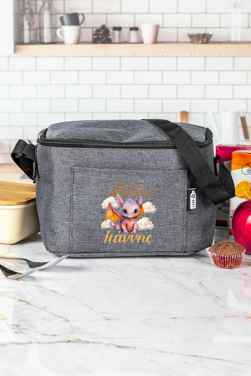 Ισοθερμικό Τσαντάκι Φαγητού Παιδικό με Όνομα, Dragon Realm