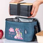 Ισοθερμικό Τσαντάκι Φαγητού Παιδικό, με Όνομα, Joyful Unicorn