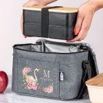 Ισοθερμικό Τσαντάκι Φαγητού Παιδικό με Όνομα, Blossom Swan