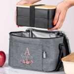 Ισοθερμικό Τσαντάκι Φαγητού Παιδικό με Όνομα, Flower Fantasy