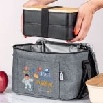 Ισοθερμικό Τσαντάκι Φαγητού Παιδικό με Όνομα, Happy Astronaut