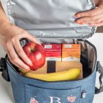 Ισοθερμικό Τσαντάκι Φαγητού Παιδικό με Όνομα, Monogram Flower