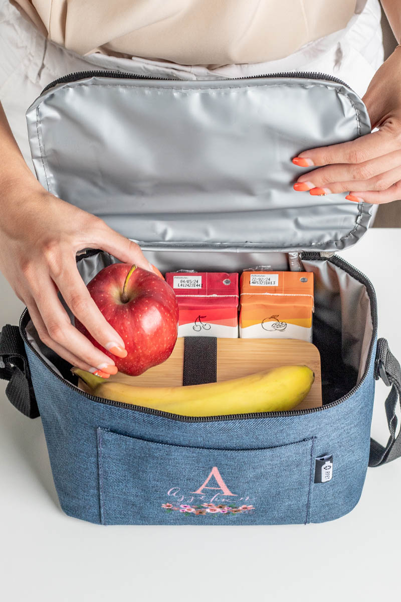 Ισοθερμικό Τσαντάκι Φαγητού Παιδικό με Όνομα, Flower Fantasy