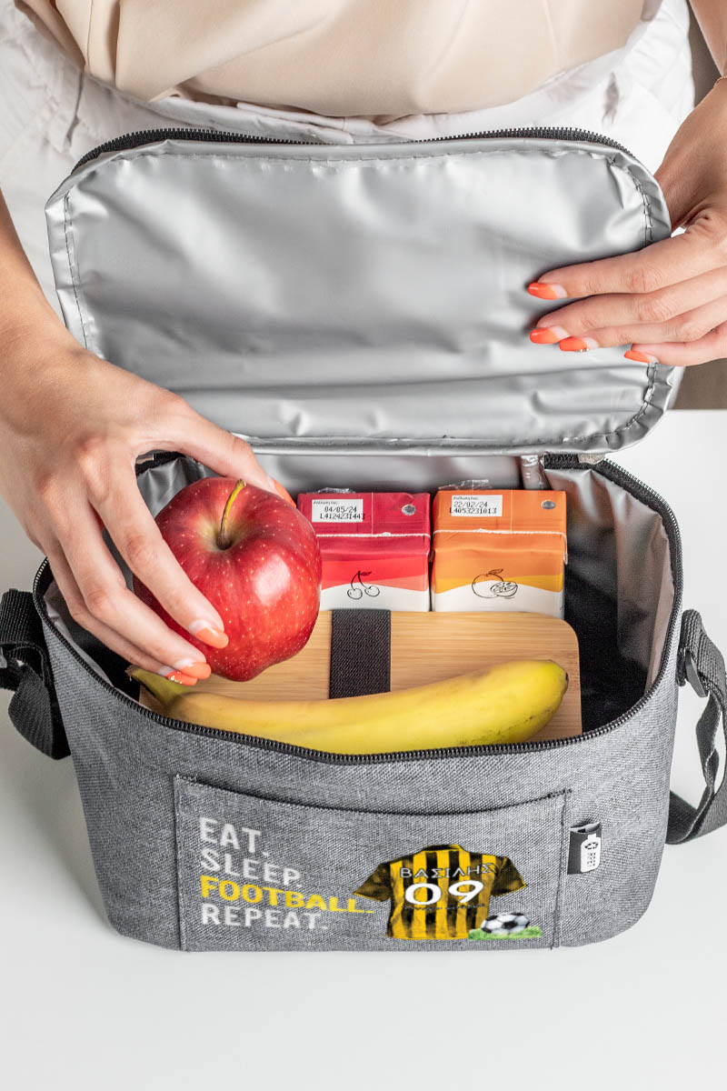 Ισοθερμικό Τσαντάκι Φαγητού Παιδικό με Όνομα, Football King