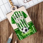 Προσωποποιημένο Μπρελόκ Παιδικό Ξύλινο με Όνομα, Green