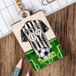 Προσωποποιημένο Μπρελόκ Παιδικό Ξύλινο με Όνομα, Black