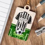 Προσωποποιημένο Μπρελόκ Παιδικό Ξύλινο με Όνομα, Black