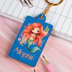 Προσωποποιημένο Μπρελόκ Παιδικό Ξύλινο με Όνομα, Ariel