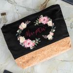 Κασετίνα - Τσαντάκι Μεγάλης Χωρητικότητας με Σχέδιο Λουλούδια